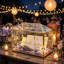 Boîte à cartes de mariage en verre transparent avec couvercle Elegant-293056959