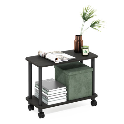 Creekside Modern Rectangle End Table, Side Table with Casters