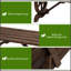Banc de jardin extérieur en bois Outsunny