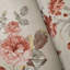 Agathius Floral Disstessed Pattern Beige Cream Red Peony Roses Flowers Wallpaper