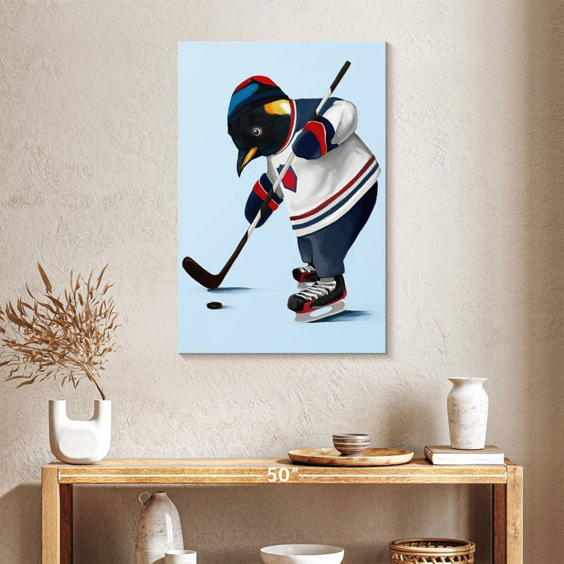 Ketti Sporty Penguin - Hockey sur glace, H 24 po x l 16 po