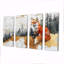 «Silent Fox In Forest Landscape II», art mural animal renard - art mural moderne-366036744-366036745