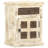 Bedside Cabinet White 15.7" x 11.8" x 19.7" Solid Mango Wood
