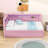 Upholstered Twin Daybed with Trundle, LED Lighting and USB Ports-106490995