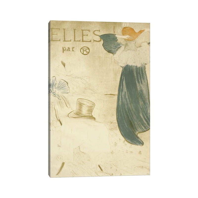 Frontispiece, 1896 by Henri De Toulouse-Lautrec - Gallery-Wrapped Canvas Giclée on Canvas, 30.48 cm H x 45.72 cm W, No Frame