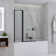 Jraty 39.3'' W x 55'' H Door Frameless Tub Door 