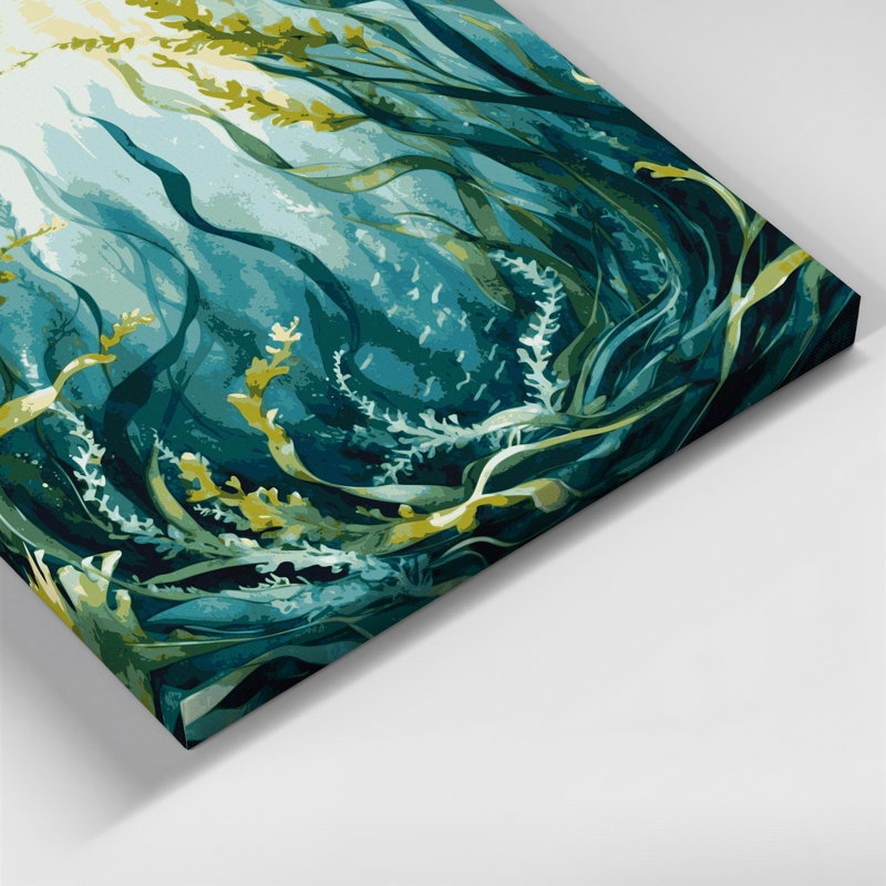 «Coastal Seaweed Forest», art mural sur toile, H 16 po x l 16 po