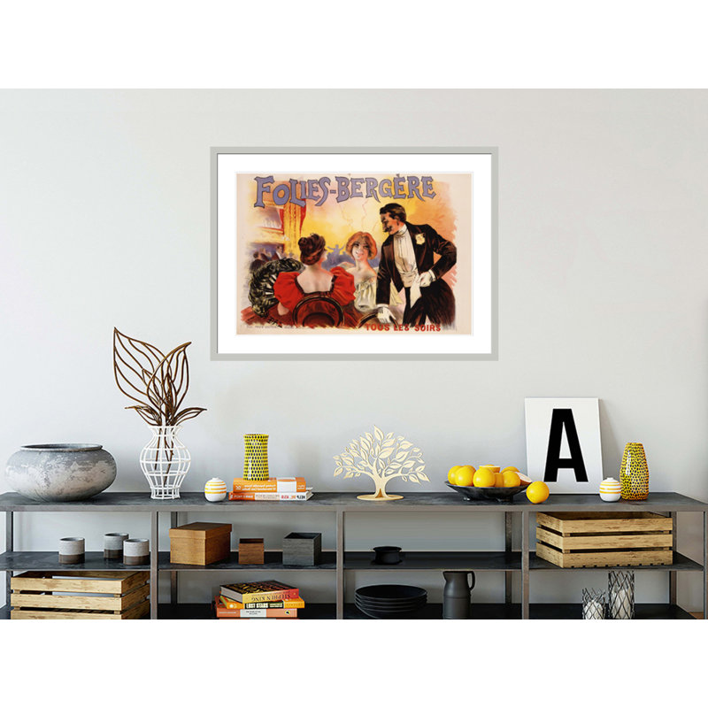 Folies-Bergere, affiche par Pal, impression numérique sur toile, 30.8" H x 41.5" W