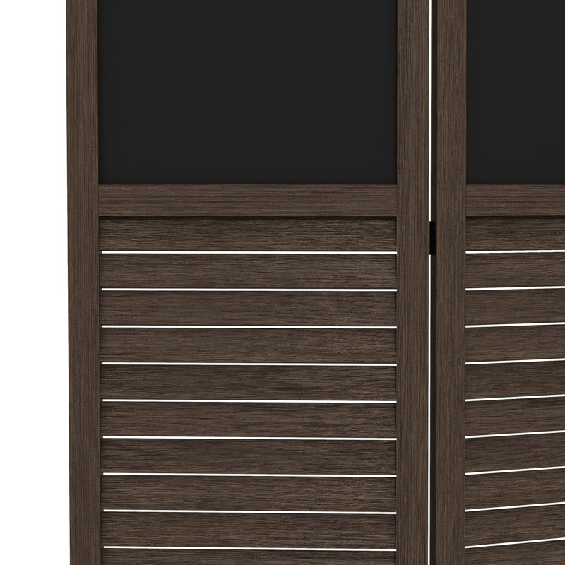 Cloison d'intimité de 67 po de hauteur, brun noyer, 67 po avec tableau noir pour chambre de bureau