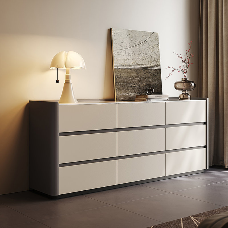 Commode de rangement murale de luxe à 9 tiroirs l 62,99 po, H 31,5 po x l 62,99 po x P 15,75 po