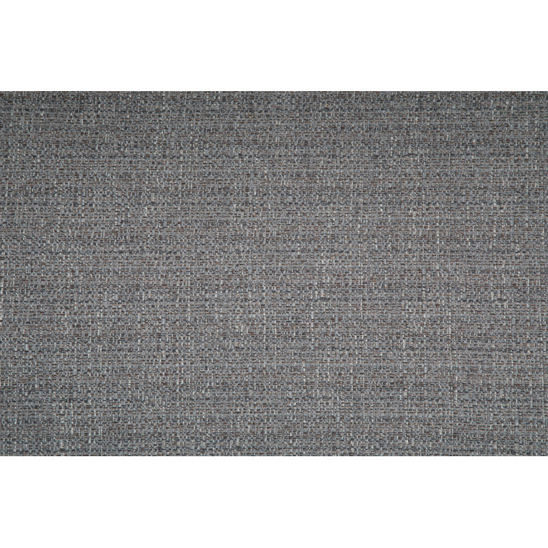 Pebble Grey Upholstered Bedroom Bench with Low Back and Swooped Arms