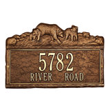 Woodland 2-Line Wall Address Plaque