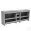 Meuble-lavabo double avec comptoir en quartz, lavabos en céramique, tablettes réglables et tiroirs à fermeture en douceur-626985594