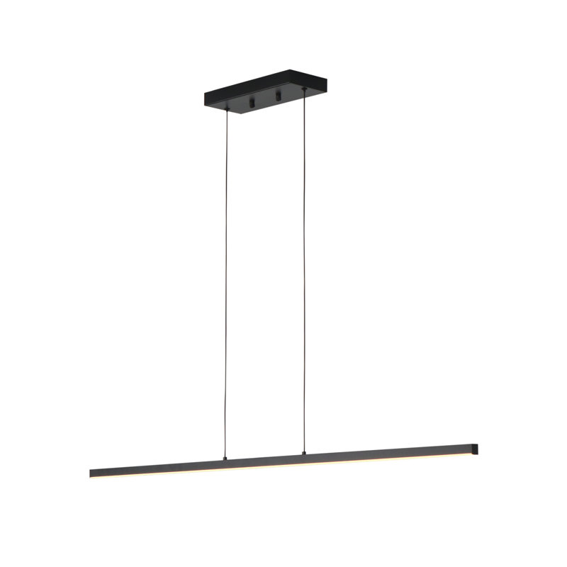 Luminaire de table linéaire intégré en aluminium 47,2 po, Noir