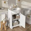 Meuble-lavabo simple de 20 po avec lavabo en céramique-2795874