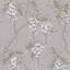 Zen Floral Metallic Wallpaper Double Roll-1884634352