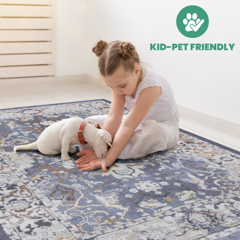 Tapis de mode moderne, Rectangle 7 pi 9 po x 10 pi