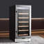 Wine Cooler 28 Bottle Mini Wine Fridge with Glass Door Digital Temp Control