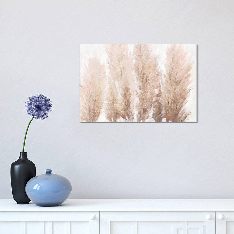«Pampas Grass II» par Timothy O 'Toole - peinture sur toile tendue, H 12 po x l 18 po x 1,5 po