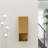 Modern Oak Bathroom Floating Side Cabinet Wall-Mounted Storage Cabinet For Small Space