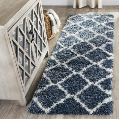 Bertl Shag Performance Geometric Rug