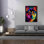  «Shiba Close Up» par Dean Russo, art mural sur toile, 40 po x 54 po