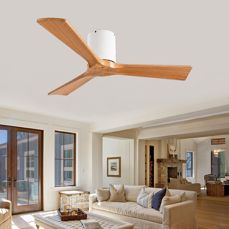 42-Inch Flush Mount Ceiling Fan Without Light