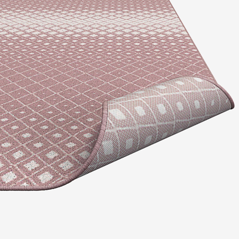 Kevah Viscose Geometric Rug