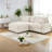 Multifunctional Modular Sectionals With Storage, Beige Polyester, Modern Space-saving Design