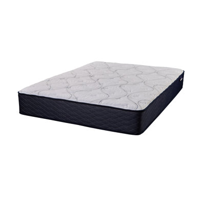 Matelas ferme très grand, technologie de refroidissement et couches confortables, blanc et bleu, profondeur de 84 po, support central ajustable, matériau principal en mousse, poids de 98 lb