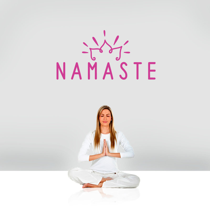Adhésif décoratif Namaste, Rose chaud