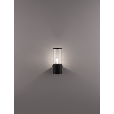 Dark Grey Metal Bollard Light