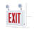 Combo Exit Sign/Emergency Light Chicago Approved White Housing 120-277V 90 min Backup Single Face Surface Mounting