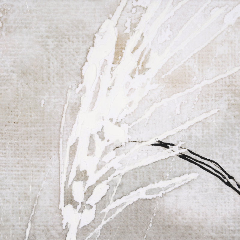 «Blowing Grass II», reproduction d'art encadrée texturée à la main, Blowing Grass I