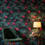 Papier peint floral mural décoratif contemporain foncé-2144729210
