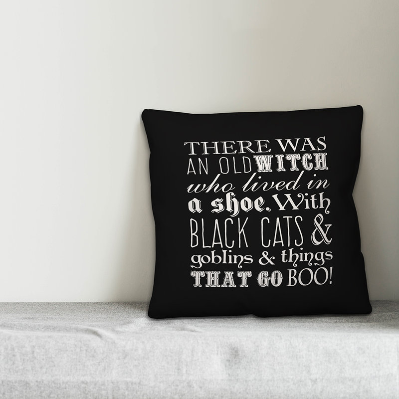  Coussin Witch Story, Utilisation intérieure seulement, 16 po x 1 po