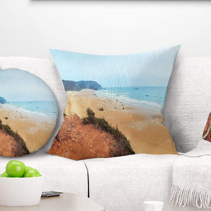 Coussin Beach Beach, 18 po x 18 po, Carré