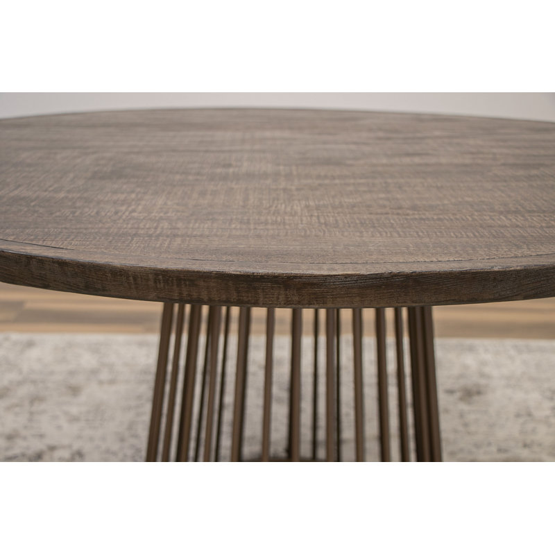 Nogales Round Metal Base Dining Table