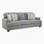 Canapé en chenille moderne et contemporain de 91,5 po avec garniture cloutée sophistiquée Marzbed-778322125