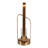 Decorative Sculptural Metal Candle Holder for Tabletop Accent - Modern Pillar Candlestick Holder for Entryway or Console Decor-501460910-501460904