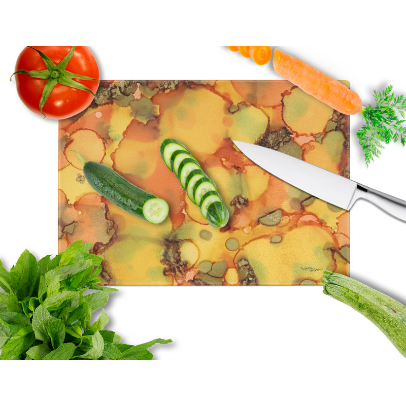 Caroline's Treasures Tempered Glass Abstrac Cutting Board