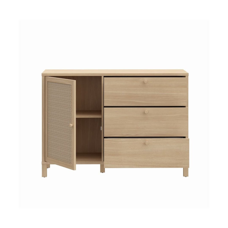 Tameyka 116 cm Sideboard Cabinet in Oak Elegant