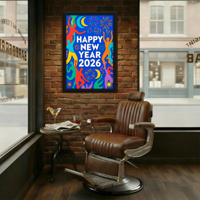 Fashion Happy New Year 2026 Celebration Pattern