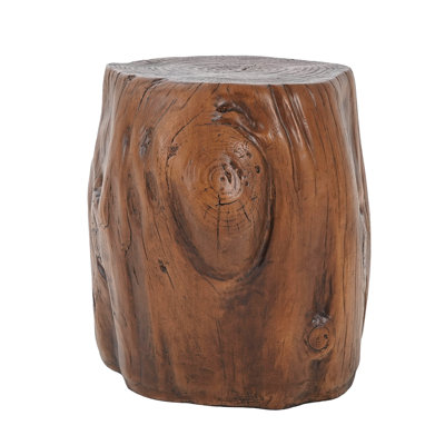 Marlow Modern Rustic MGO Wood Grain Accent Table