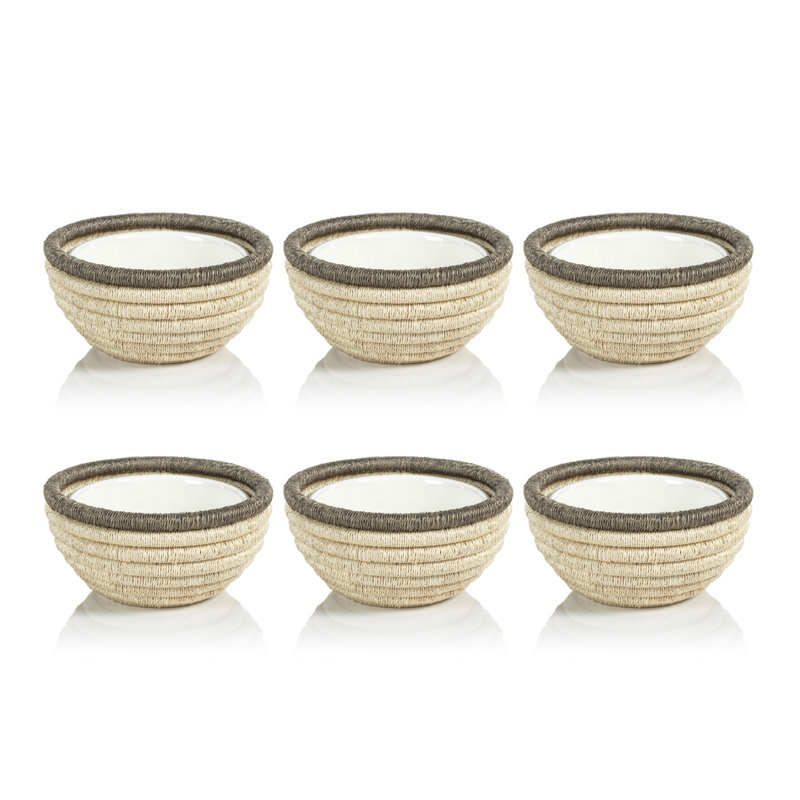 Desserte à condiments Matéria, H 3 po x l 6,25 po x L 6,25 po, Beige / gris taupe
