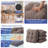 Set of 4 Tufted Dining Chair Cushions 16.5"x16.5"x3.5" with Ties & Non-Slip Backing, Light Brown-129705406-129705405