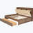 Volker Wood Daybed with Upholstered Storage Shelves, USB Ports and 2 Drawers-388933851