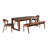 Jennylynn 6 - Person Solid Wood Top Four Leg Dining Set-980860473