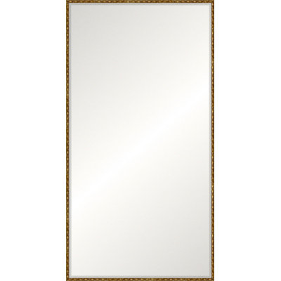 Antique Gold Wave Floor Mirror