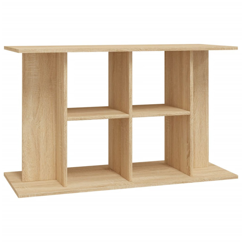 Vidaxl Aquarium Stand High Gloss White 100X40x60 Cm Engineered Wood, Sonoma Oak